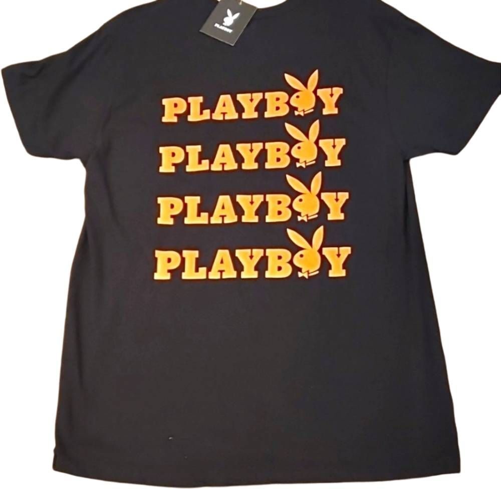 Playboy Repeat Logo S/S Crew Neck T-Shirt